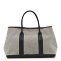 Toile Negonda Garden Party 36 MM Tote Black Ecru