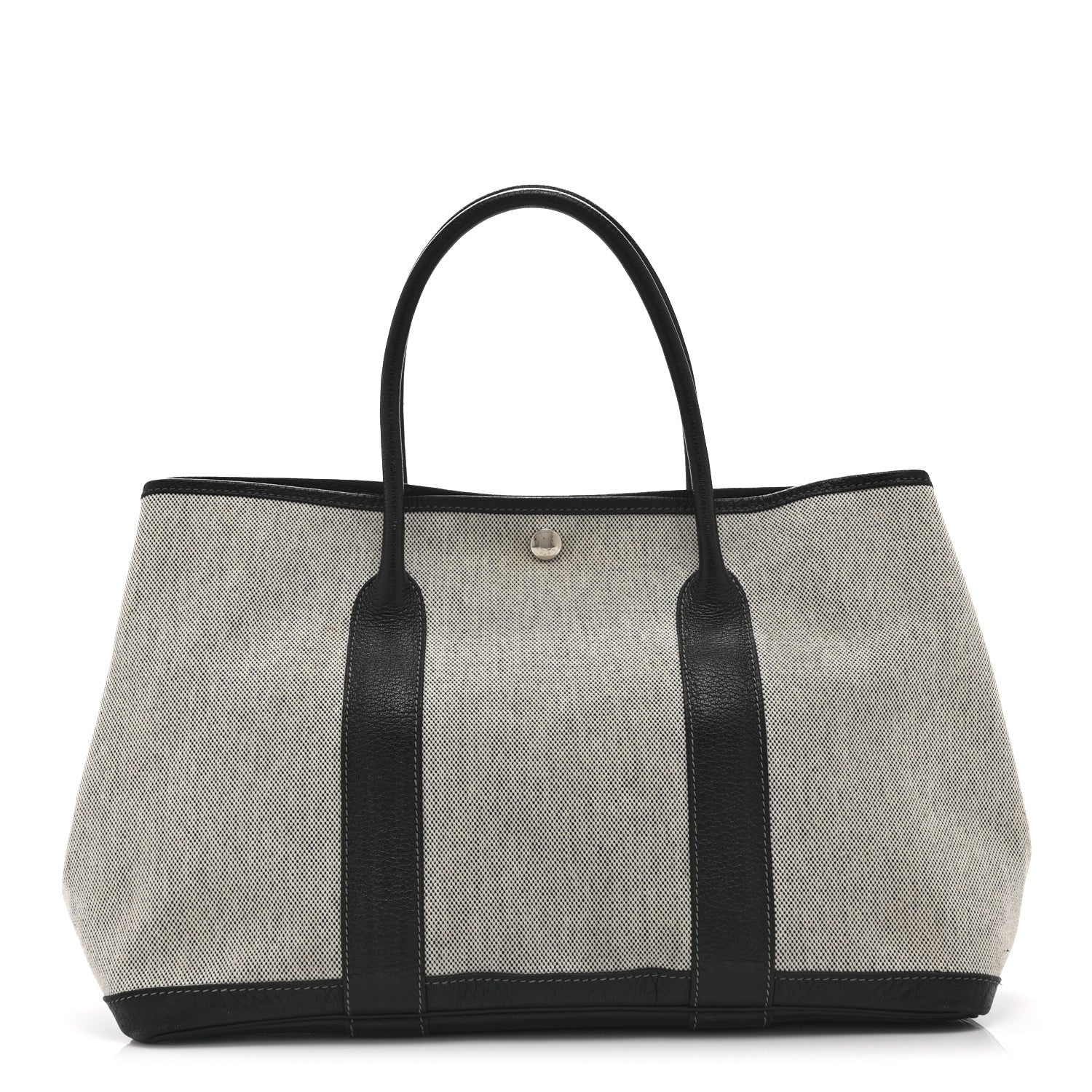 Toile Negonda Garden Party 36 MM Tote Black Ecru