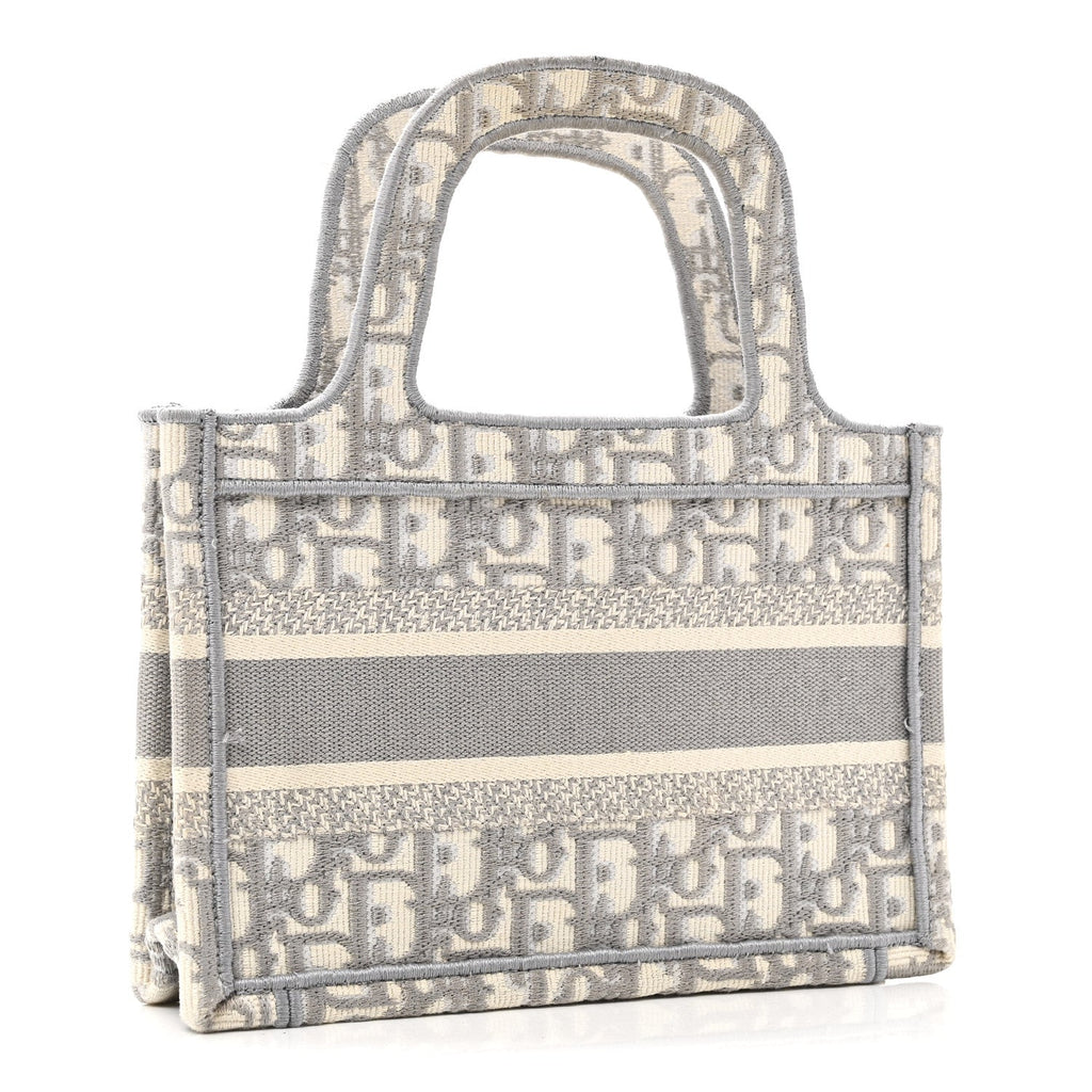 Oblique Mini Book Tote Grey Multicolor