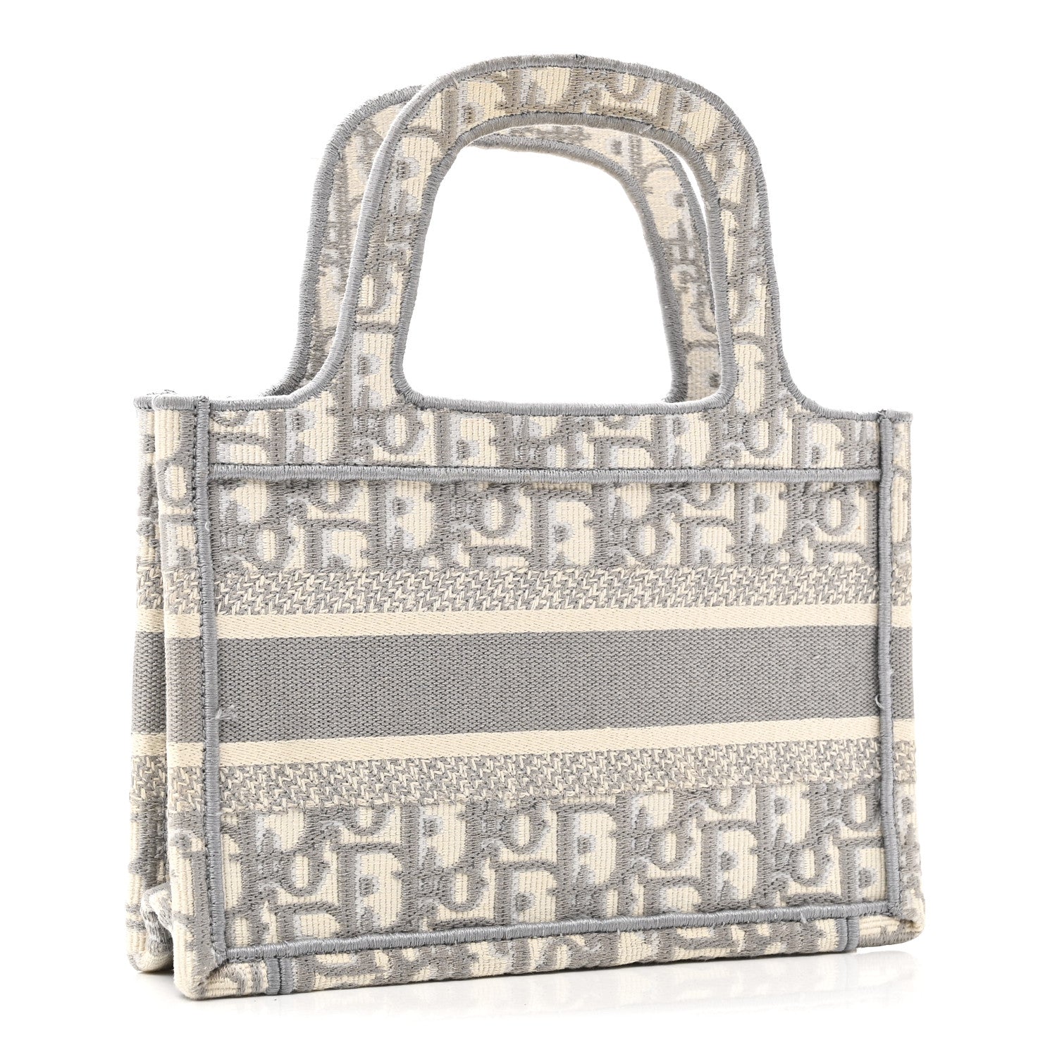 Oblique Mini Book Tote Grey Multicolor