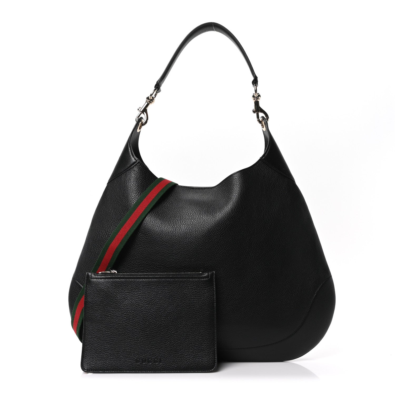 Soft Grained Calfskin Maxi B Hobo Black