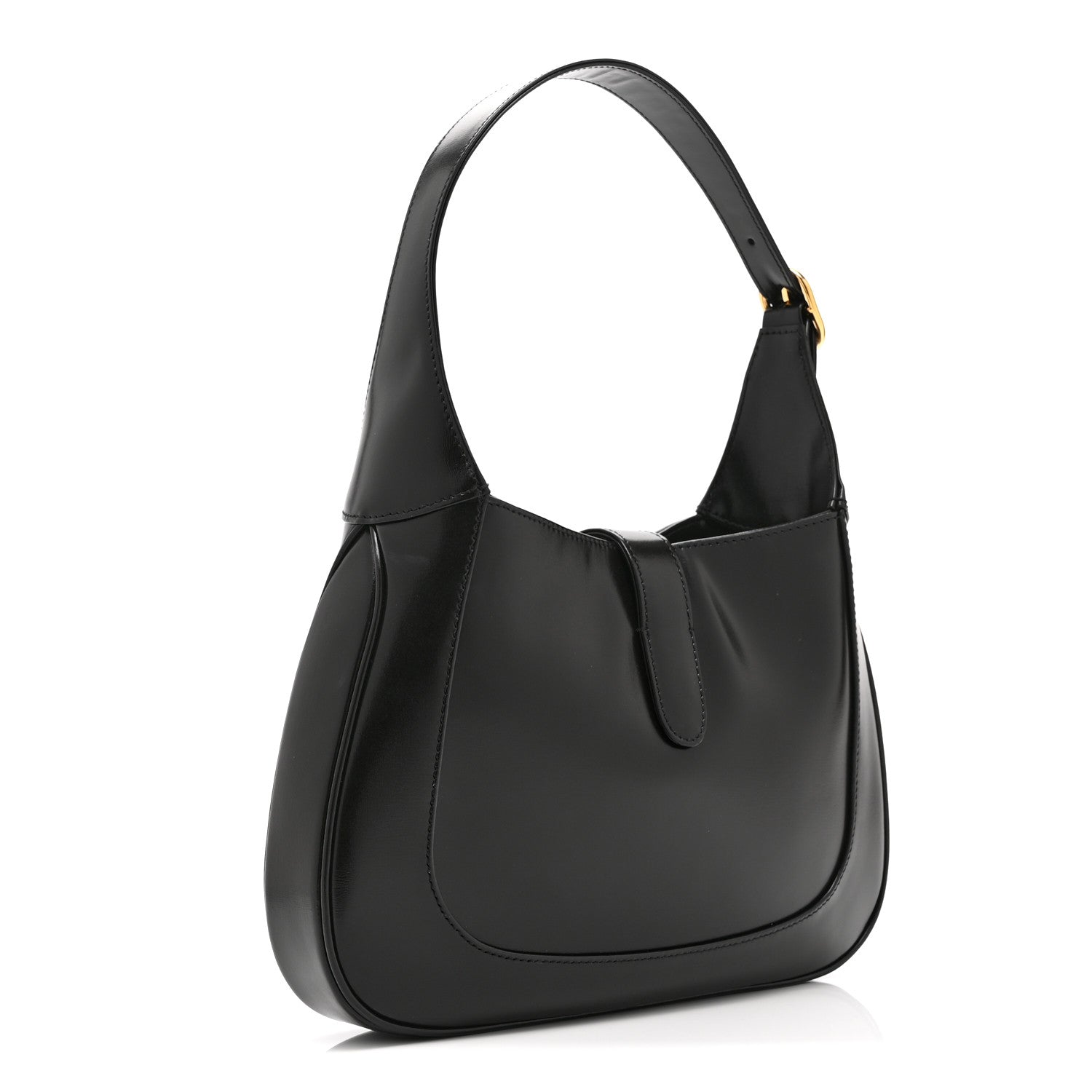 Boarded Dyana Lux Calfskin Small Jackie 1961 Hobo Black
