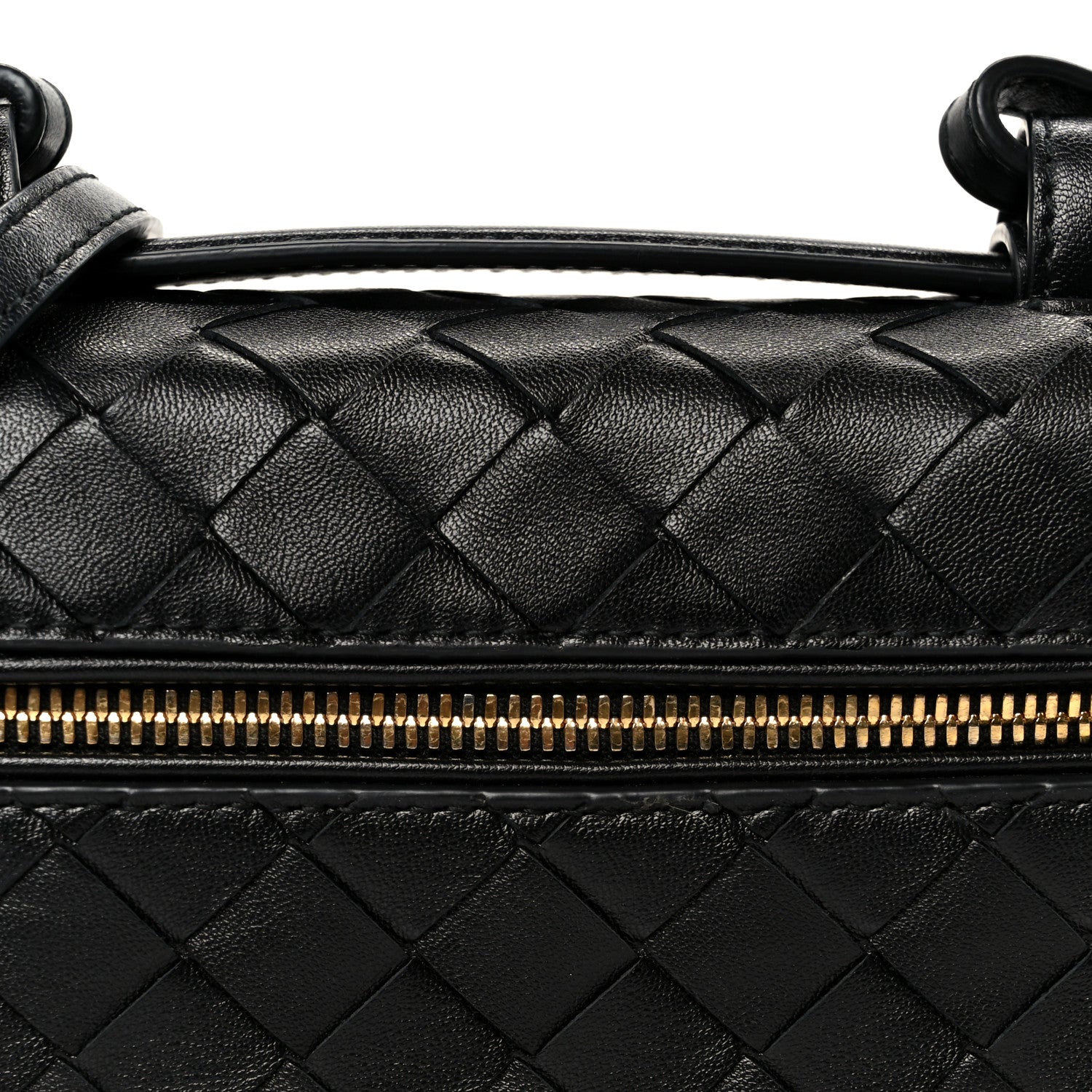 Calfskin Intrecciato Bang Bang Vanity Case Black