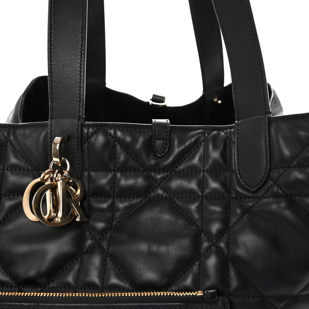Calfskin Macrocannage Large Toujours Black