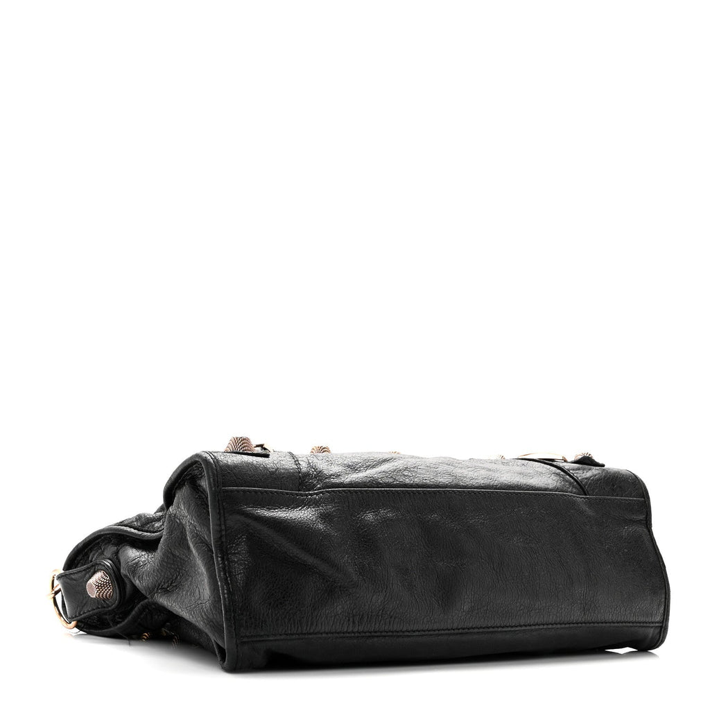 Agneau Giant 21 Rose Gold Hardware City Black
