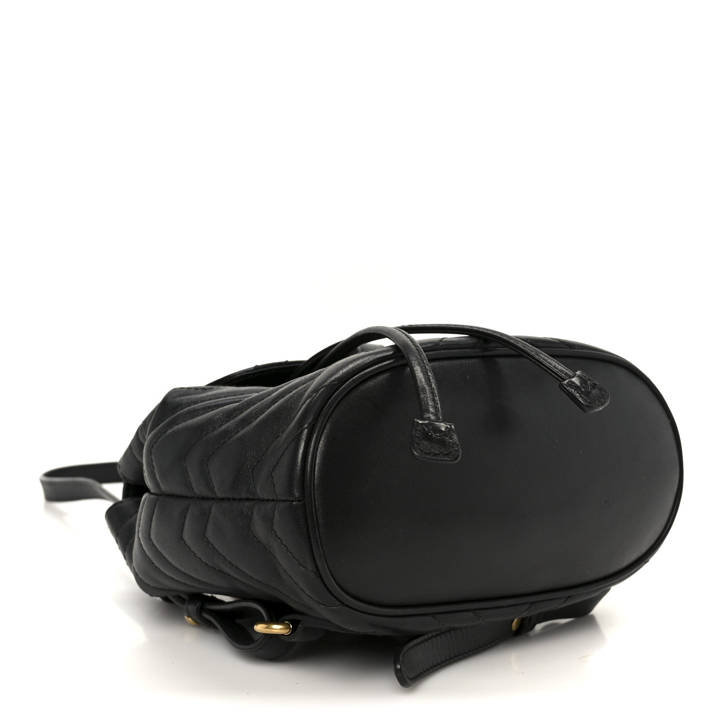 Calfskin Matelasse GG Marmont Flap Backpack Black