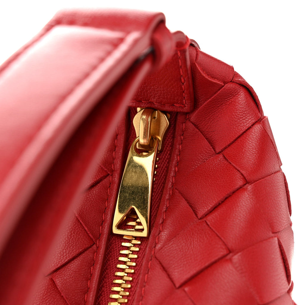 Calfskin Nappa Intrecciato Mini Wallace Apple Candy