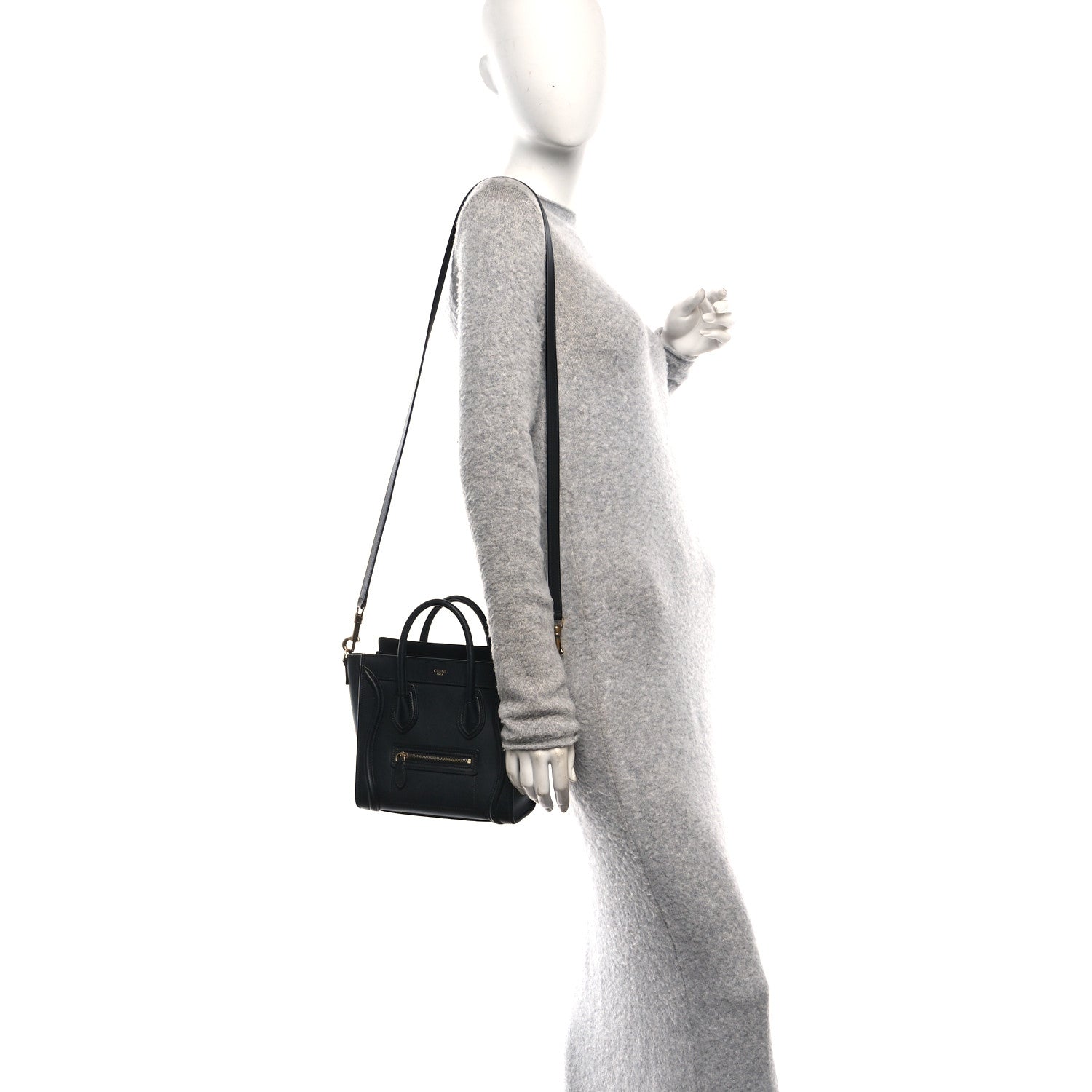 Smooth Calfskin Nano Luggage Black