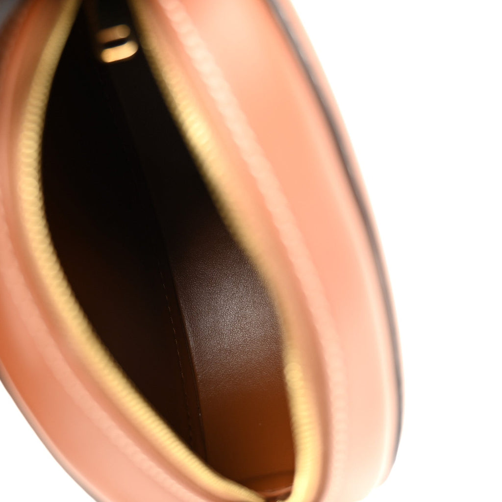 Smooth Calfskin Cuir Small Triomphe Oval Crossbody Purse Tan