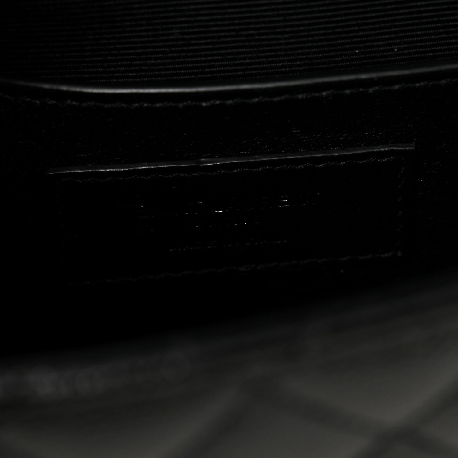 Grain De Poudre Textured Mixed Matelasse Triquilt Small Monogram Monochrome Satchel Black