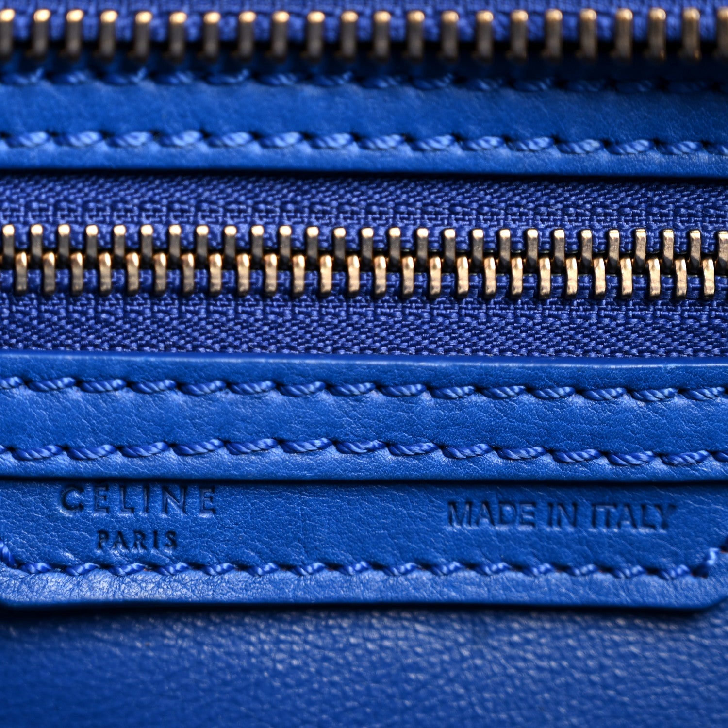 Smooth Calfskin Micro Luggage Royal Blue