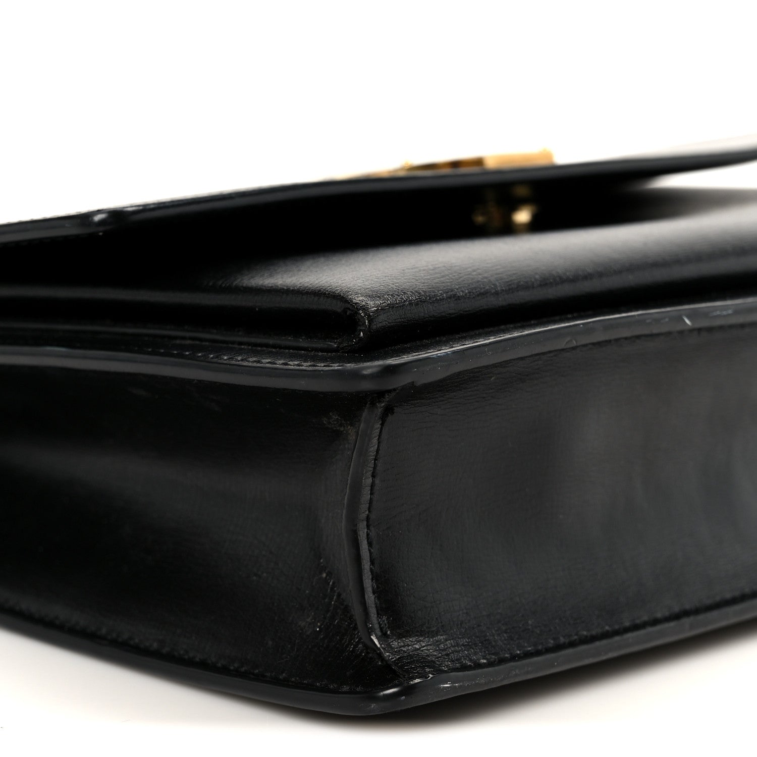 Smooth Calfskin Medium Monogram Sunset Satchel Black