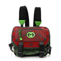 Jersey GG Monogram All Over Sporty Flap Backpack Red Multicolor