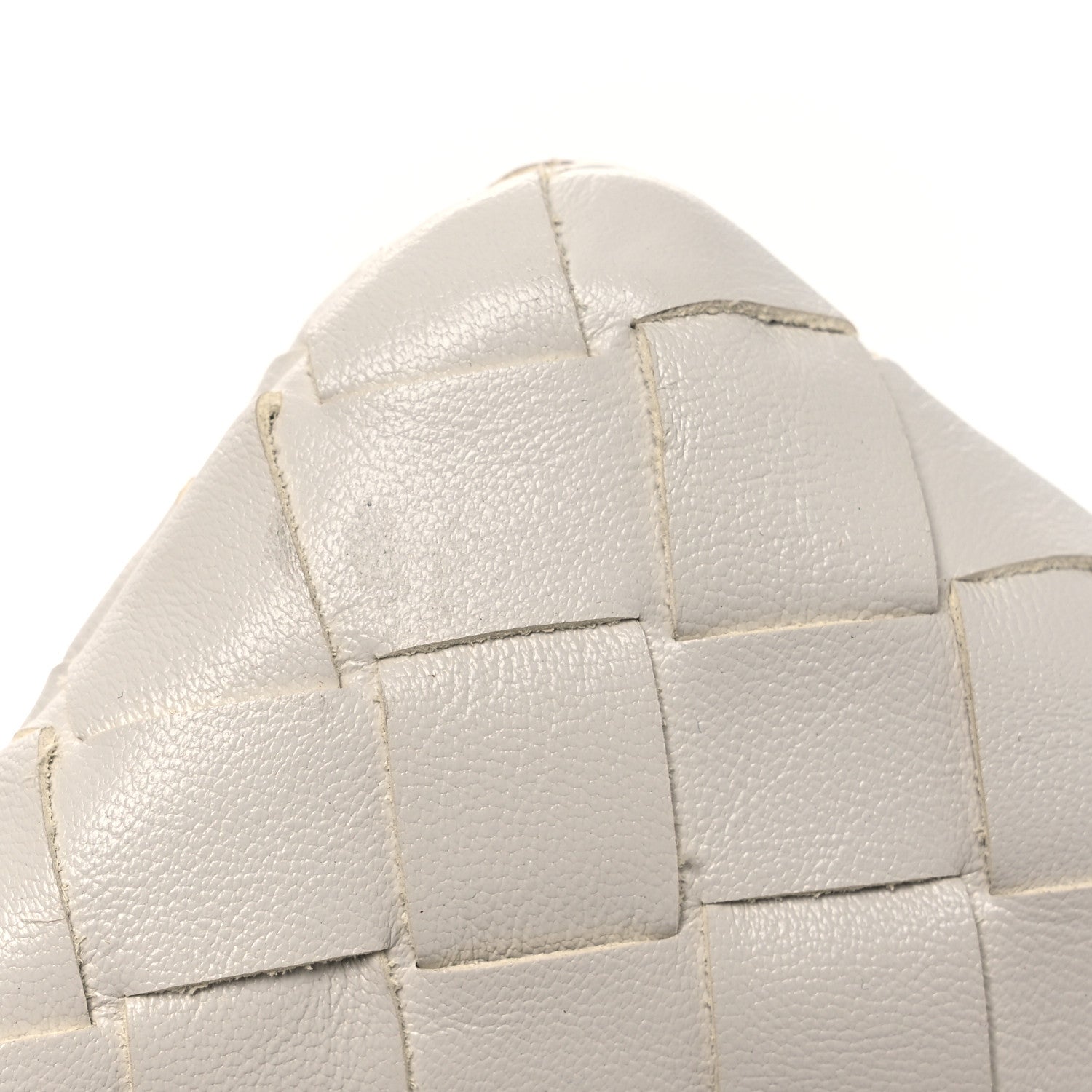 Nappa Intrecciato Heart Medium Dustbag White Dark Red