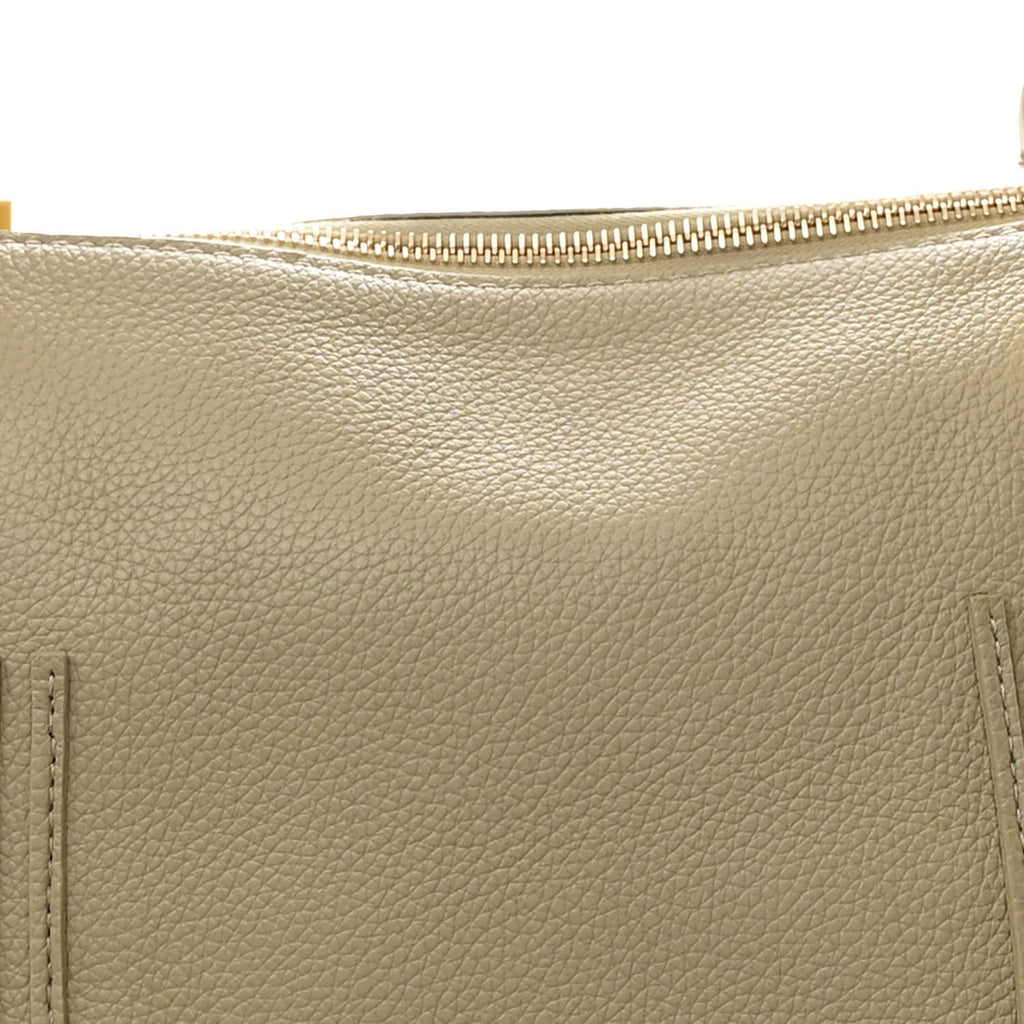 Calfskin Braided Medium Marcie Double Carry Slate Green