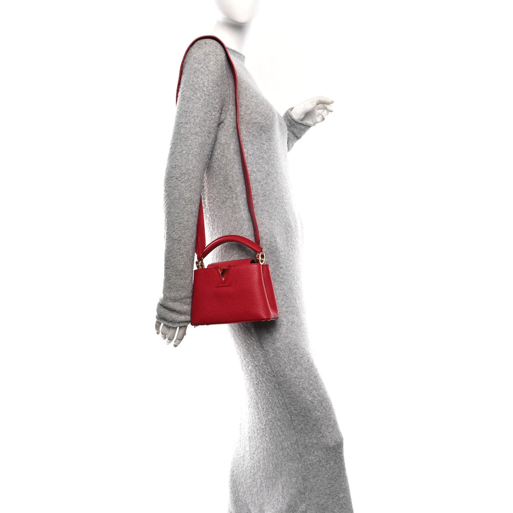 Taurillon Mini Capucines Scarlet
