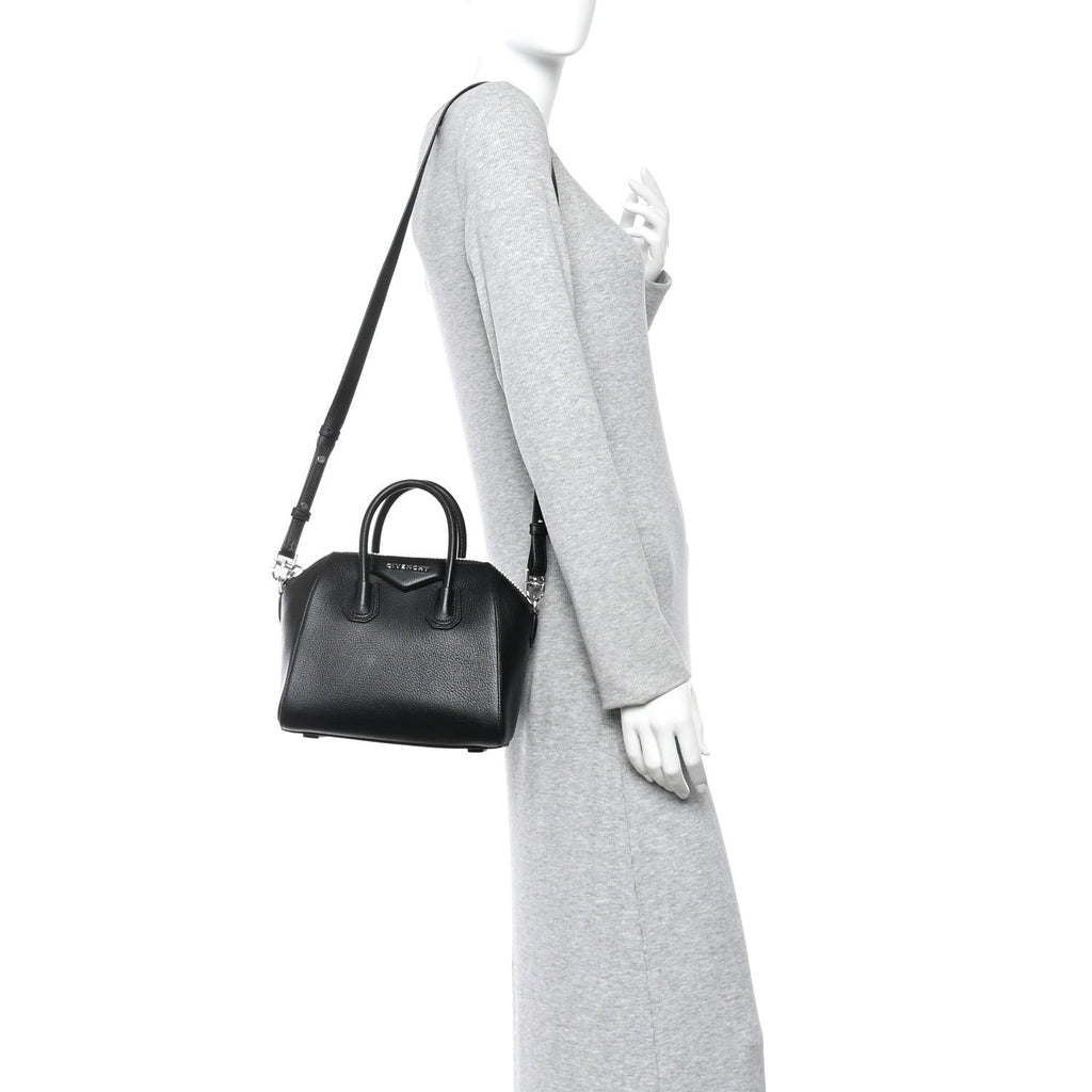 Sugar Goatskin Mini Antigona Black