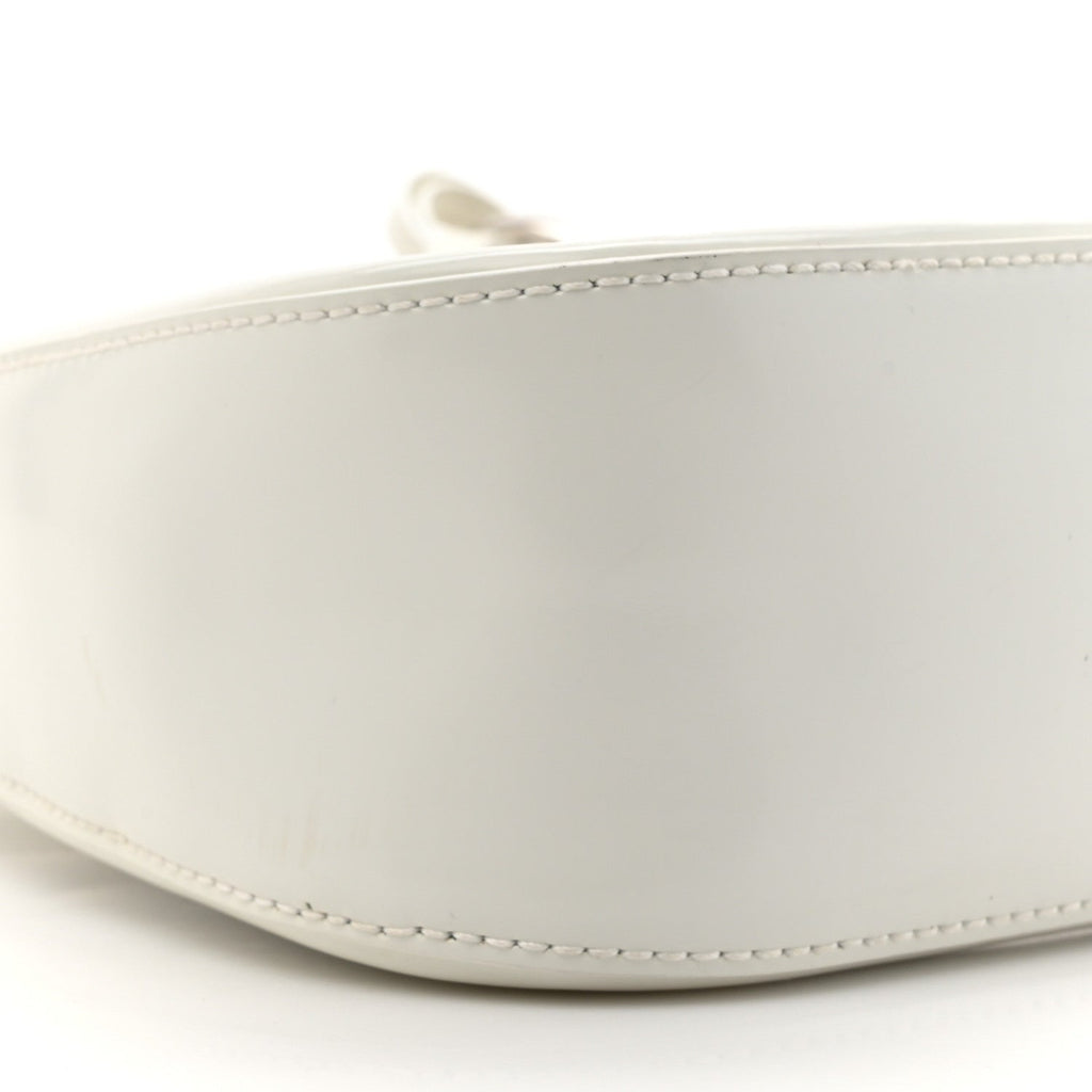 Master Lux Calfskin Horsebit Chain Shoulder Bag Great White