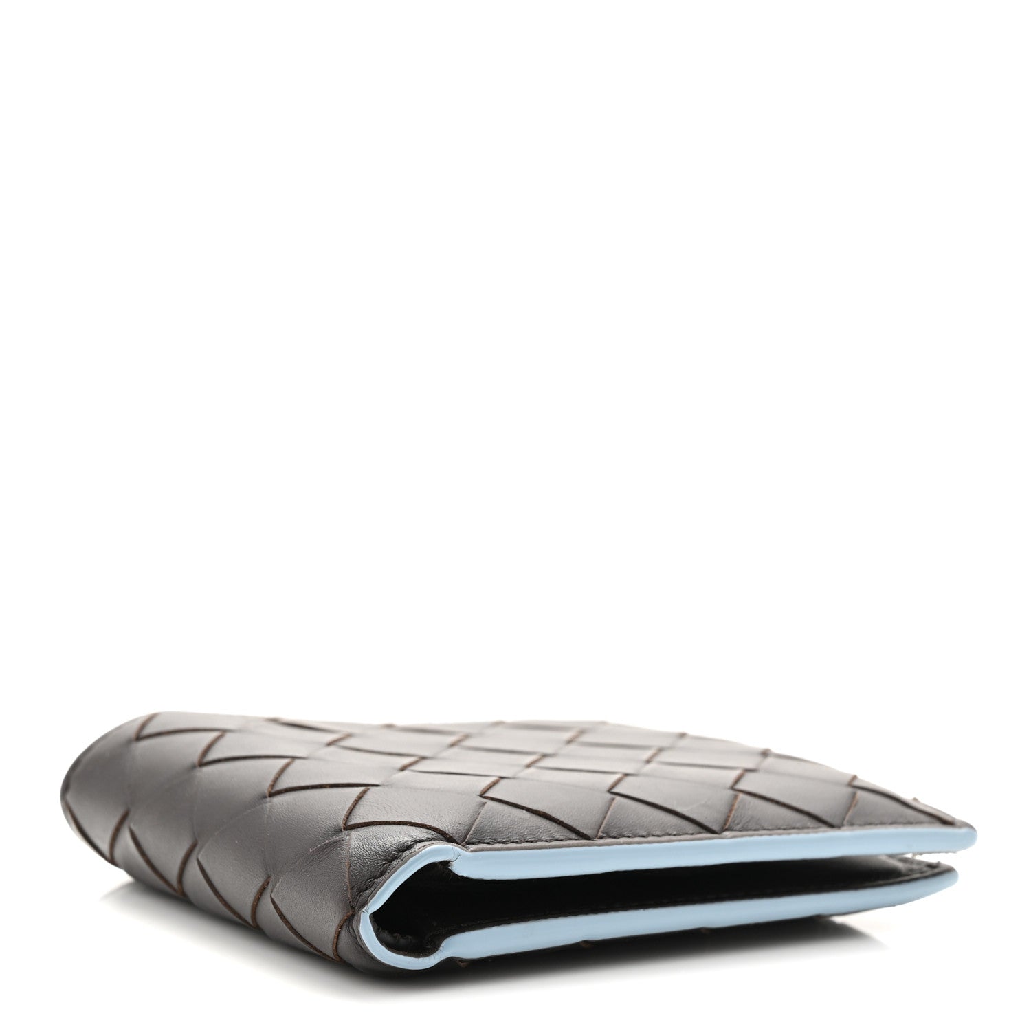 Nappa Intrecciato Bi-Fold Wallet Ebano