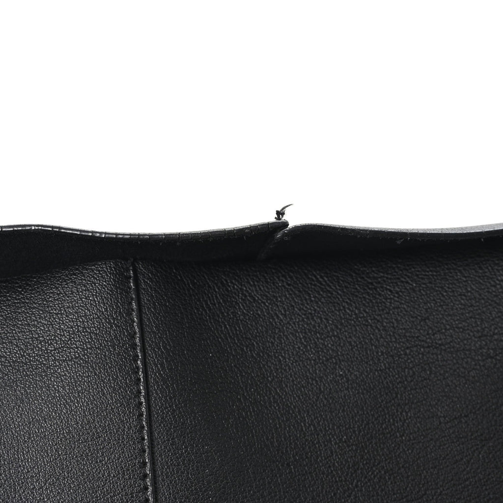 Calfskin Large Shopping Tote Black
