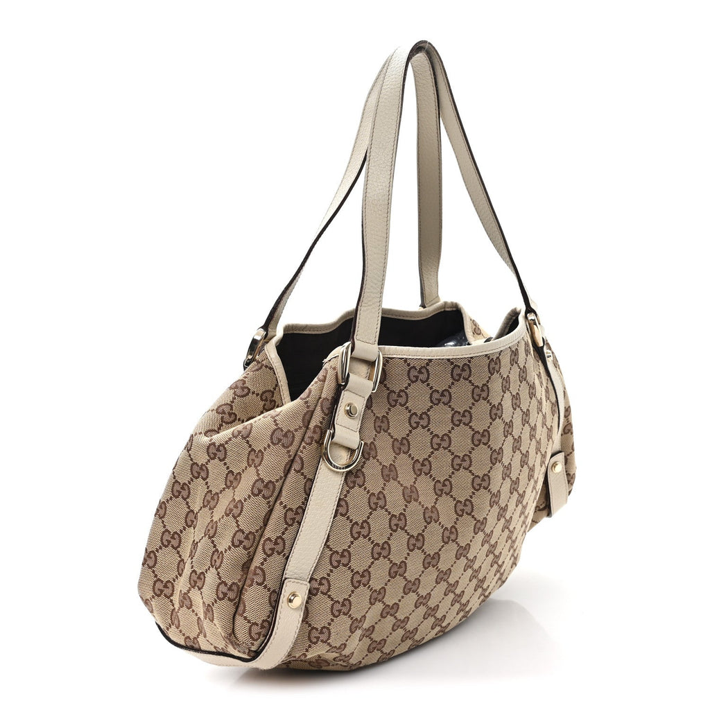 Monogram Medium Abbey Shoulder Bag Off White