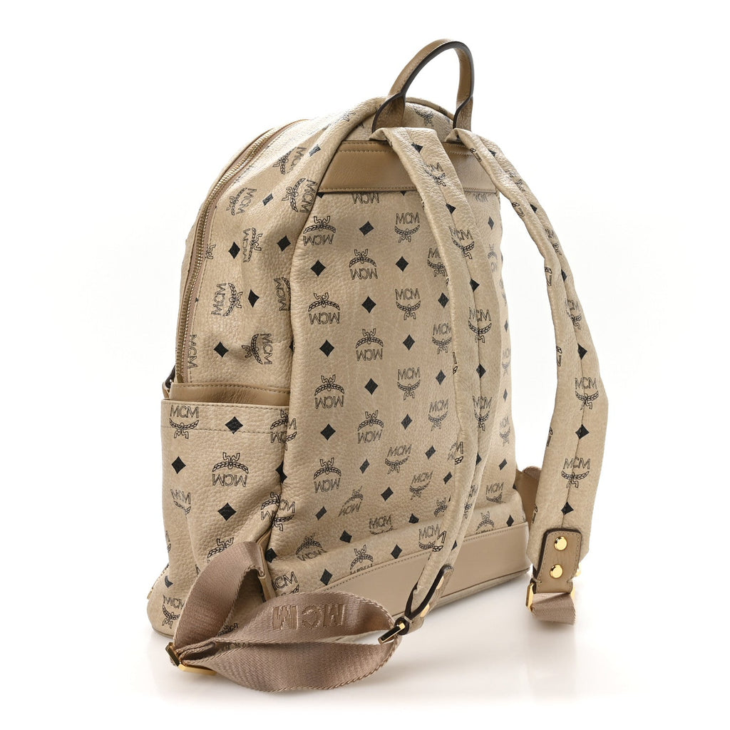 Visetos Studded Medium Dual Stark Backpack Beige