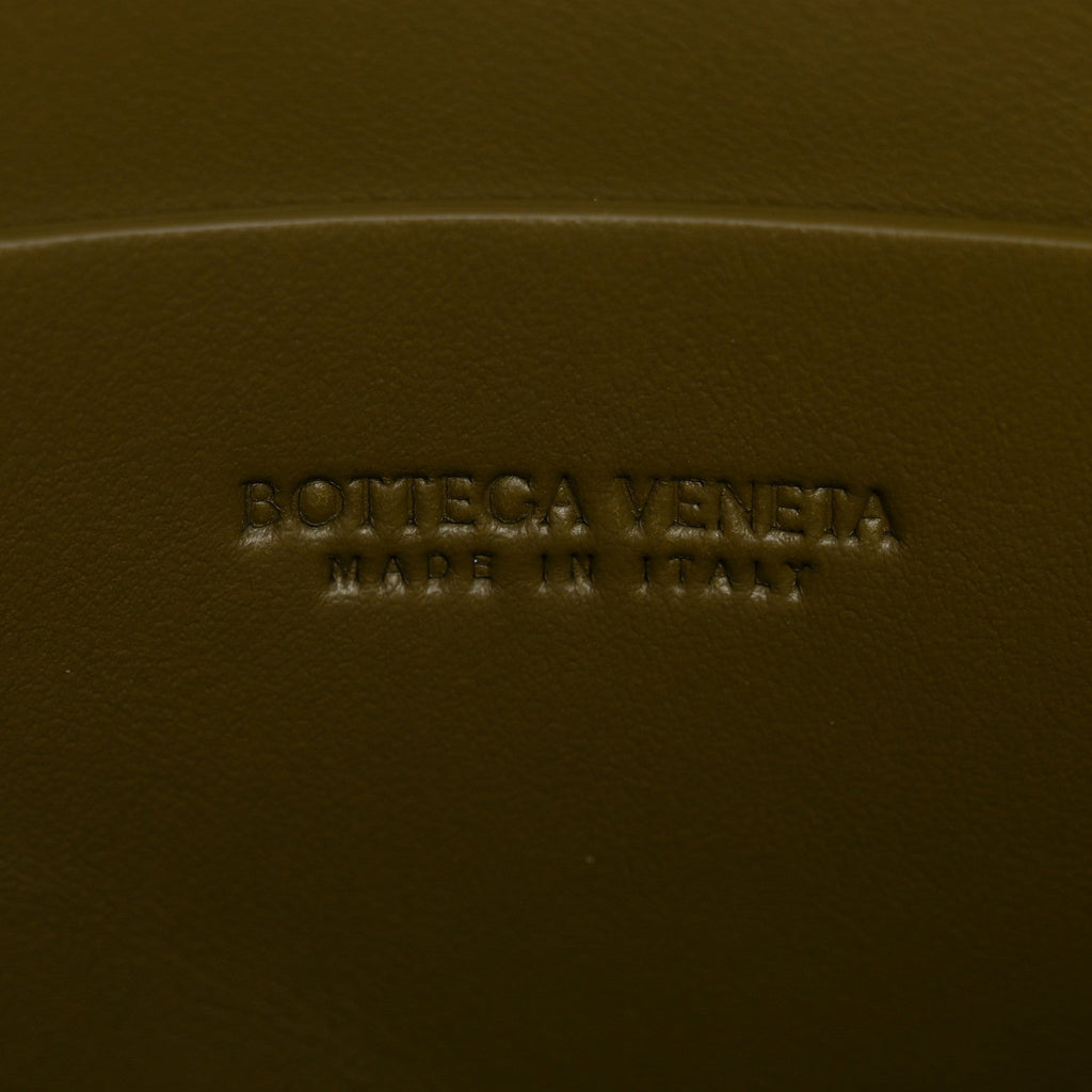 Suede Intrecciato Concert Pouch Cypress