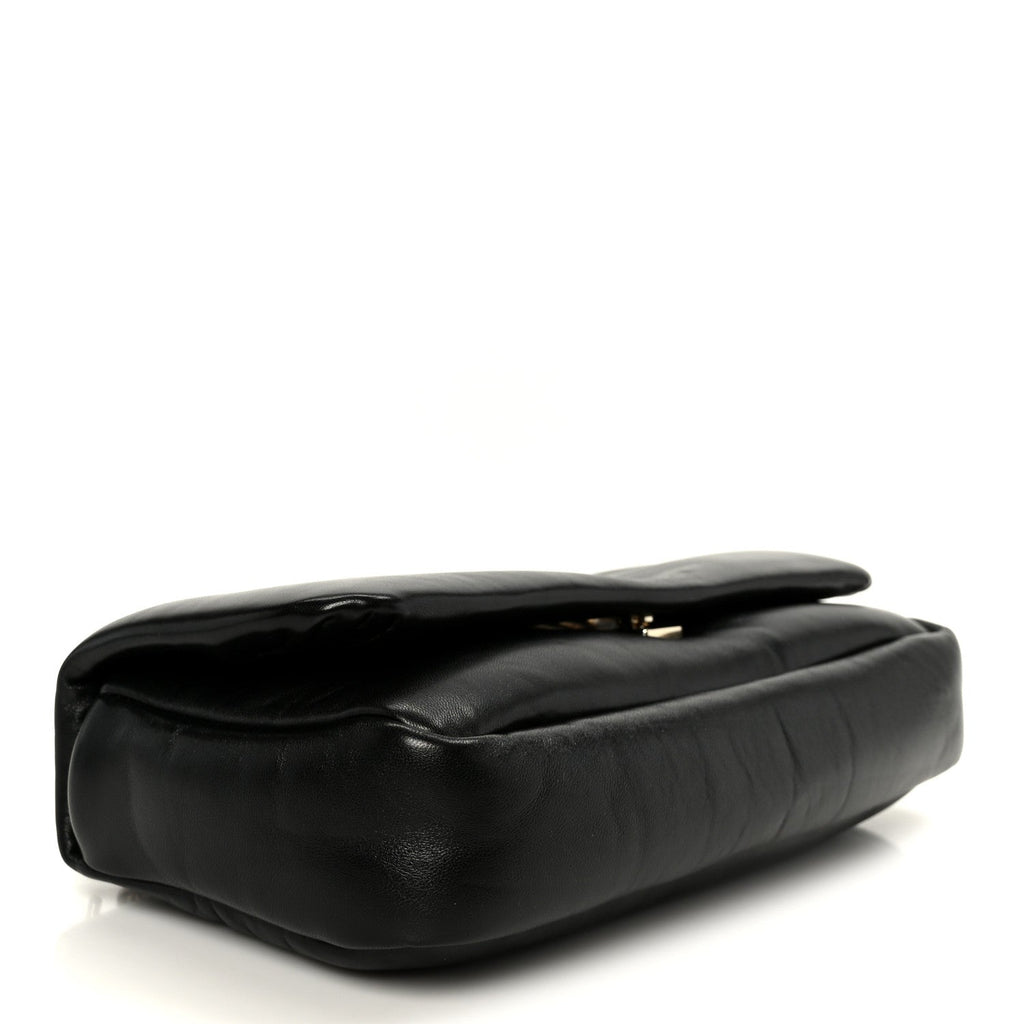 Lambskin Small GG Milano Top Handle Shoulder Bag Black