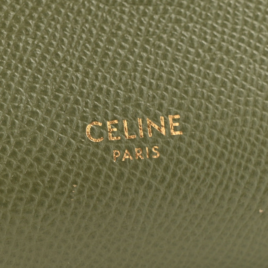 Grained Calfskin Nano Belt Bag Army Green