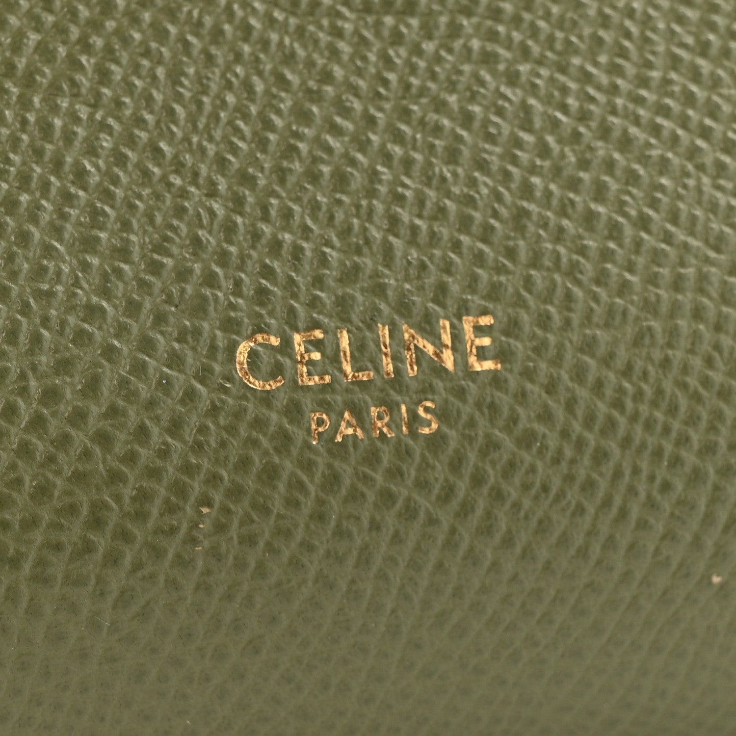 Grained Calfskin Nano Belt Bag Army Green