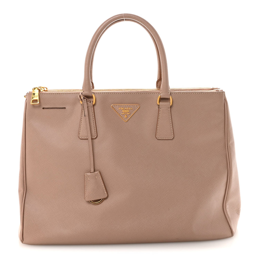 Saffiano Large Galleria Double Zip Tote Cammeo