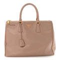 Saffiano Large Galleria Double Zip Tote Cammeo