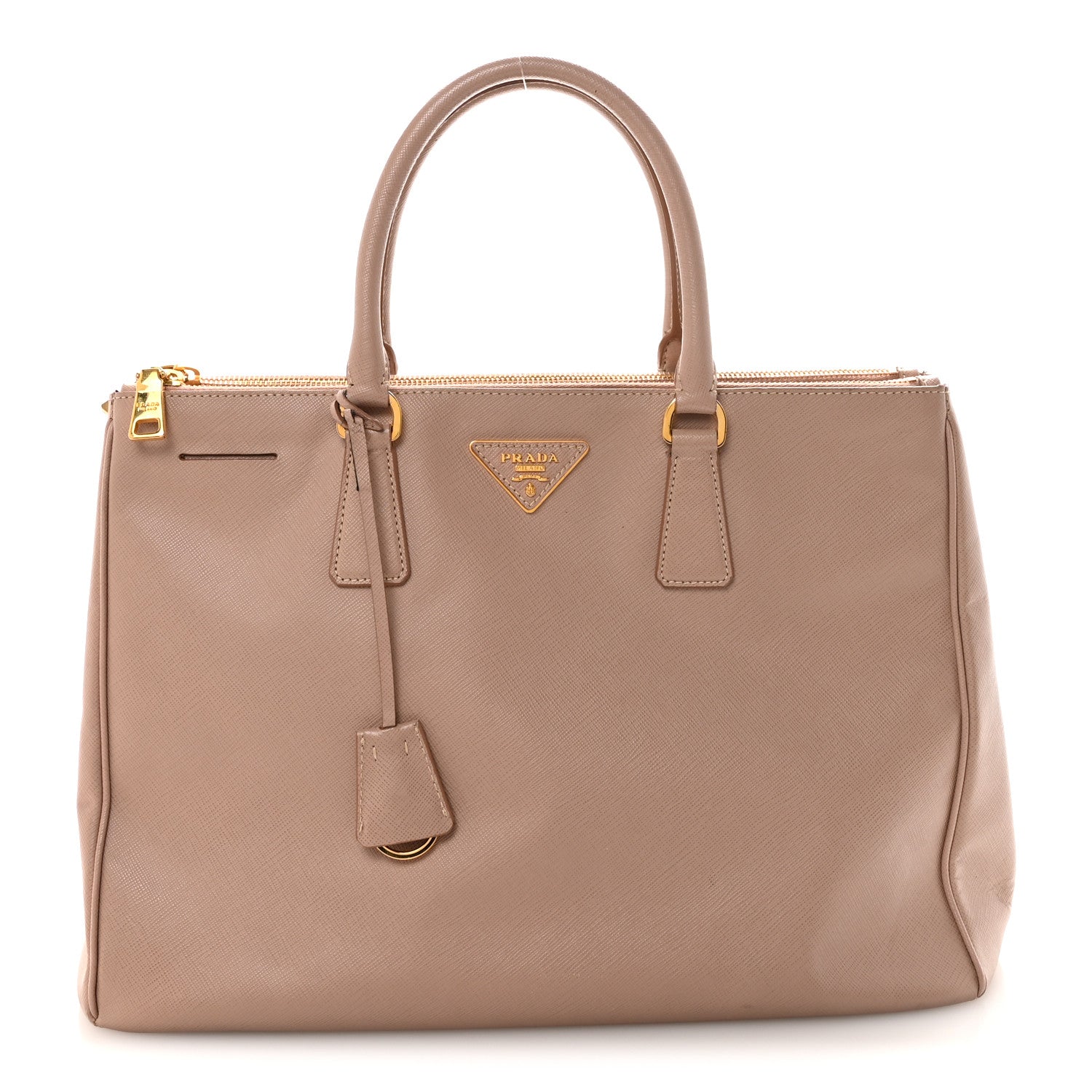 Saffiano Large Galleria Double Zip Tote Cammeo