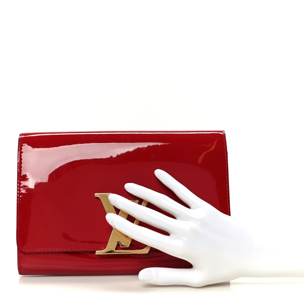 Patent Louise Clutch Rose Indien