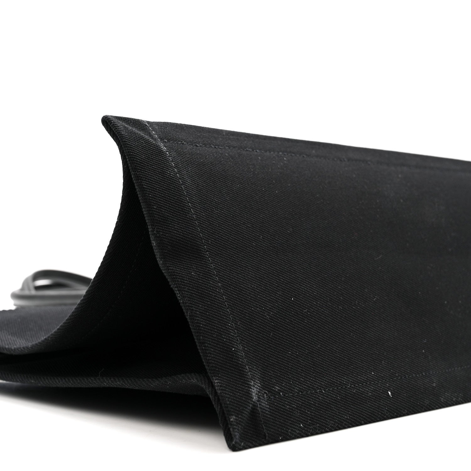 Linen Calfskin Rive Gauche Tote Black