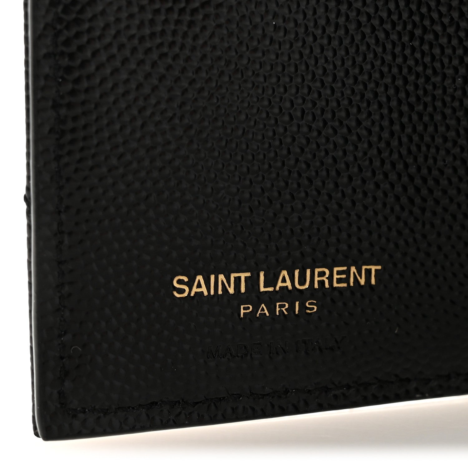 Grain De Poudre Matelasse Chevron Monogram Zipped Two-Part Wallet Black