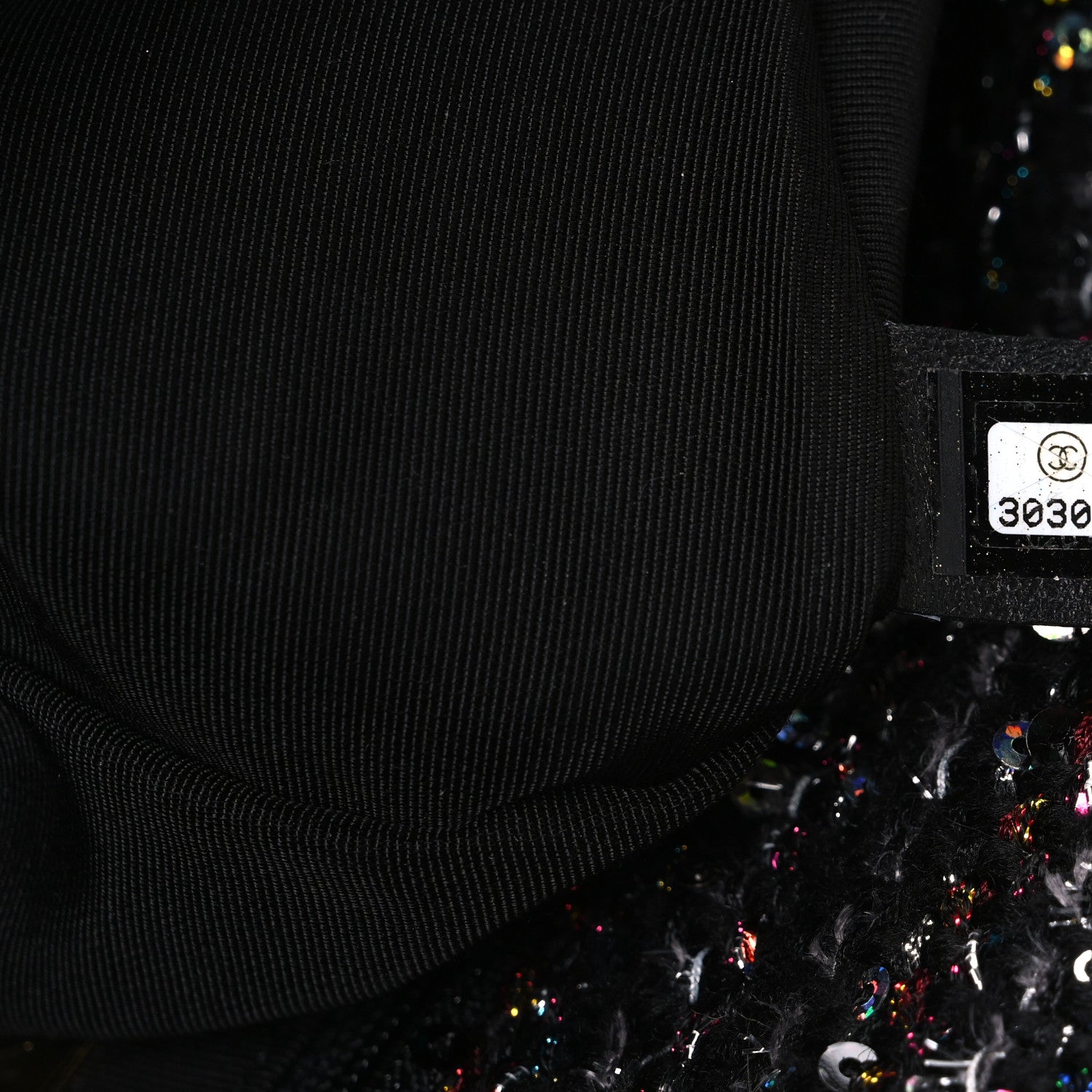 Tweed Sequin Quilted Medium Chanel 19 Flap Black Multicolor