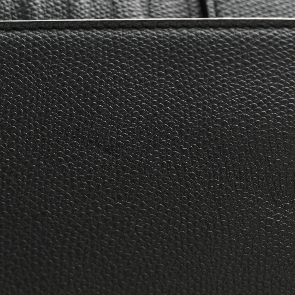 Grained Calfskin 30 Montaigne Flap Bag Black