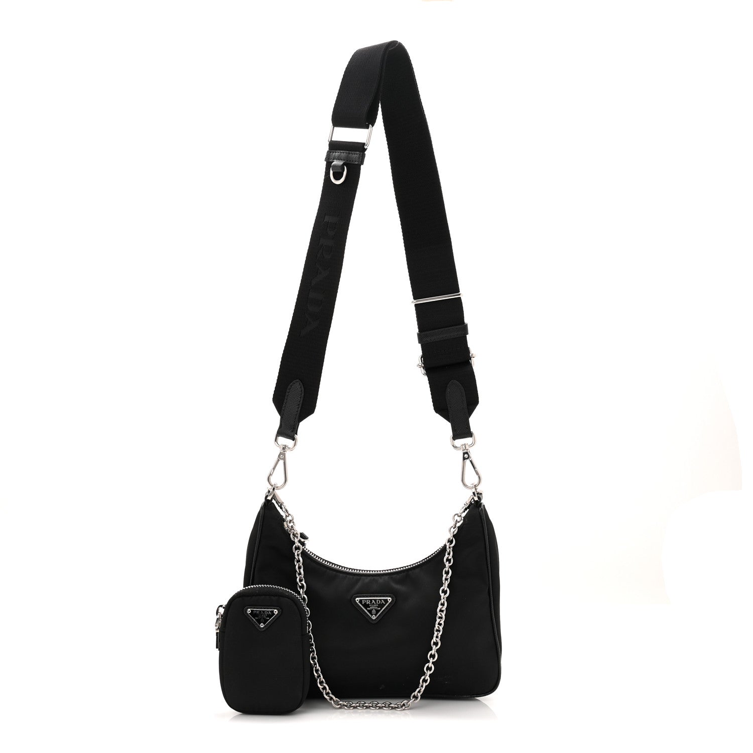 Nylon Re-Edition 2005 Shoulder Bag Black