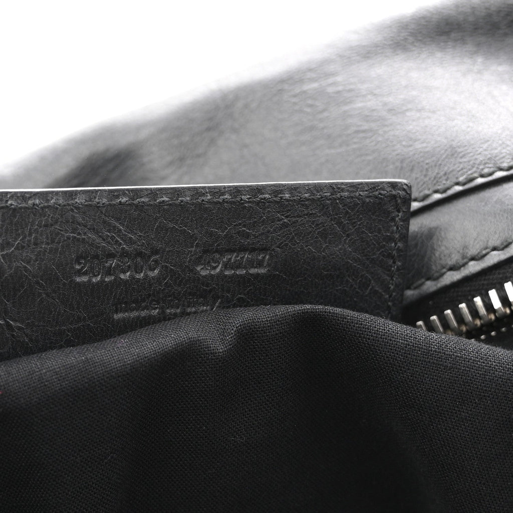 Agneau Giant 21 Silver Hardware Mid Day Black