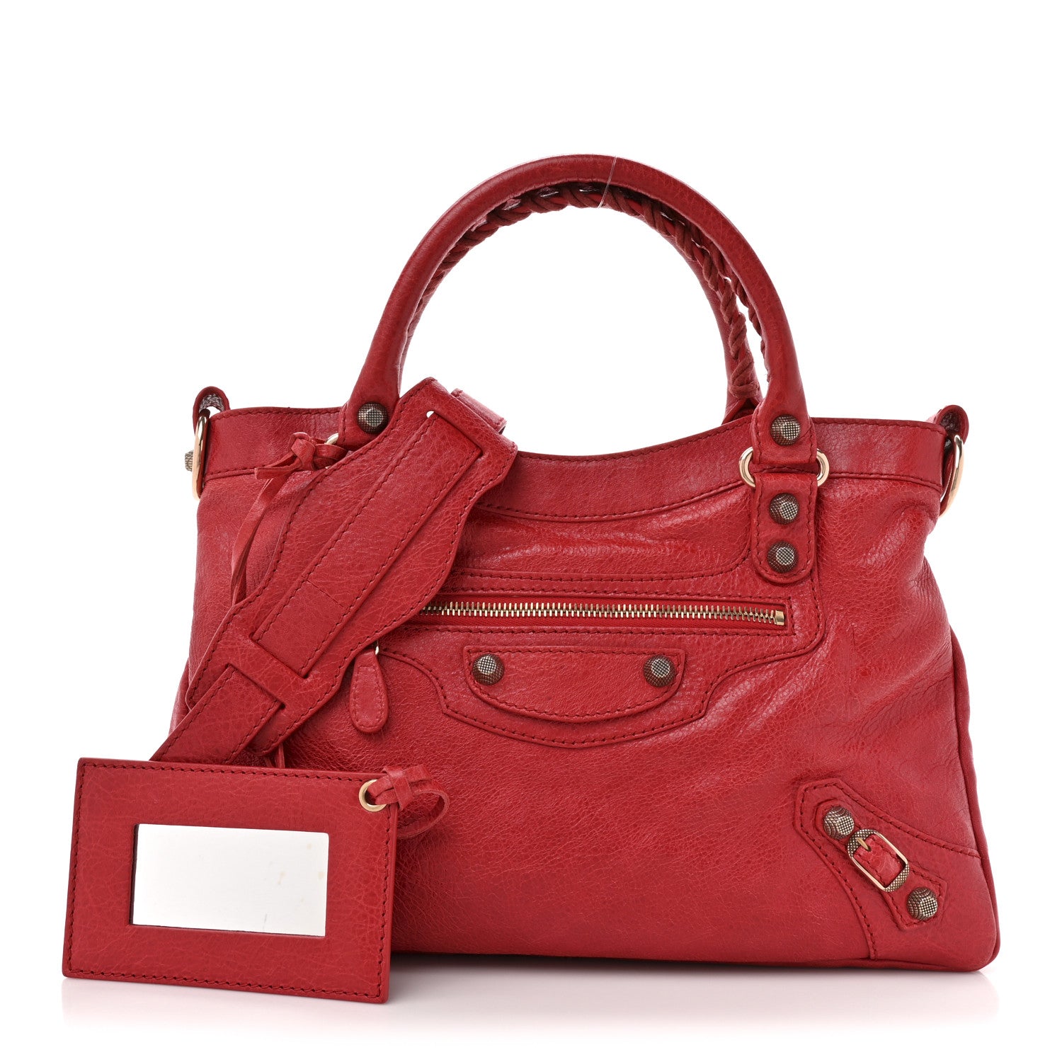 Agneau Giant 12 Rose Gold Hardware Town Rouge Coquelicot