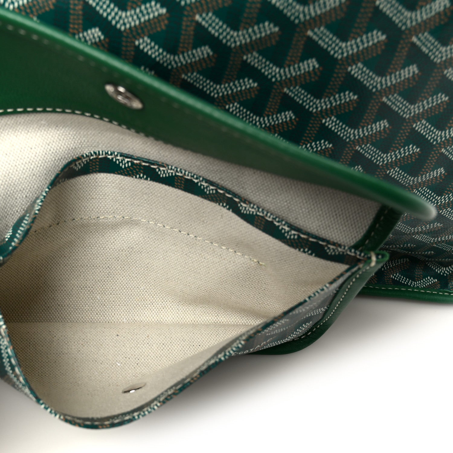 Goyardine Reversible Anjou GM Green