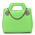 Brushed Calfskin Micro Wanda Top Handle Bag Green