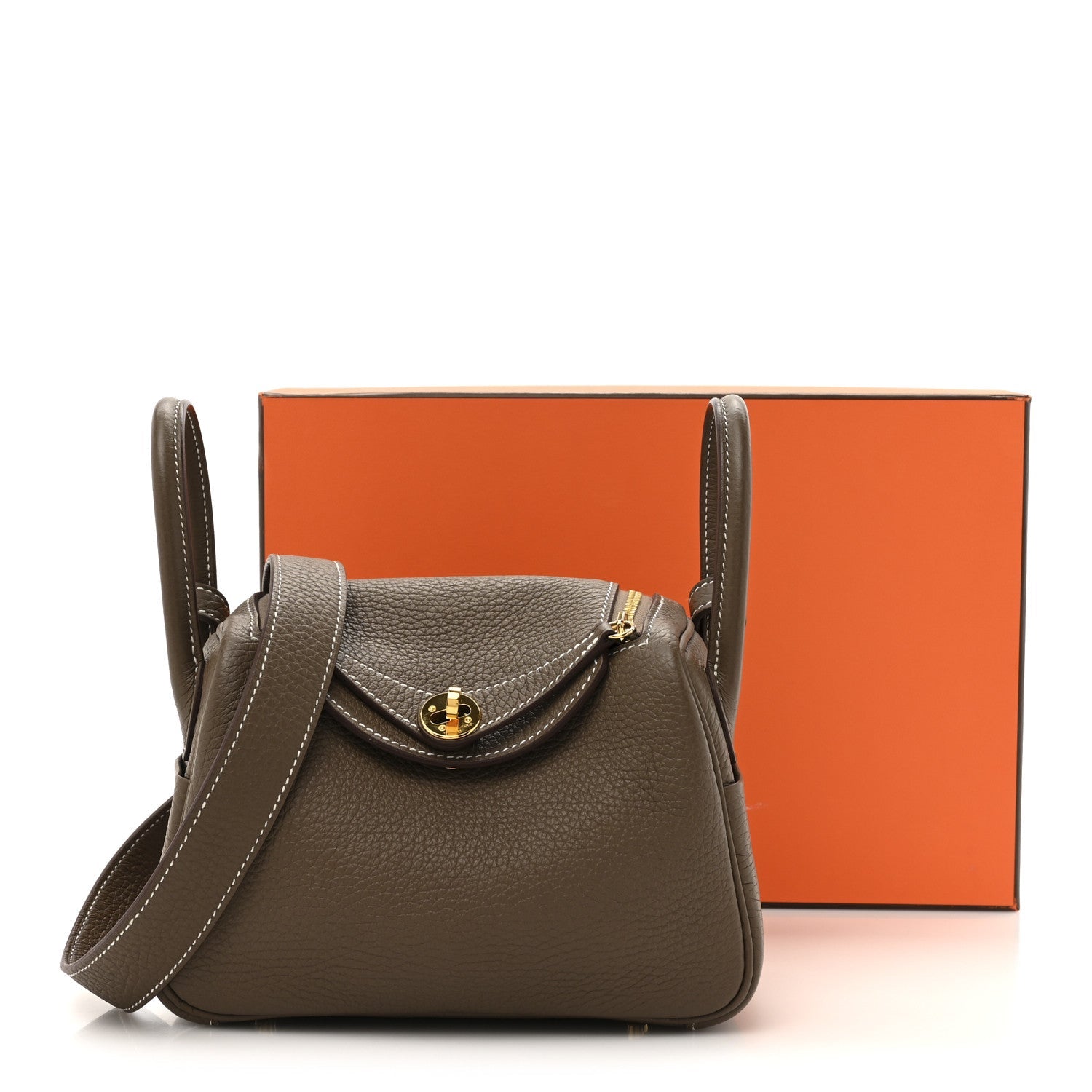 Taurillon Clemence Mini Lindy 20 Etoupe