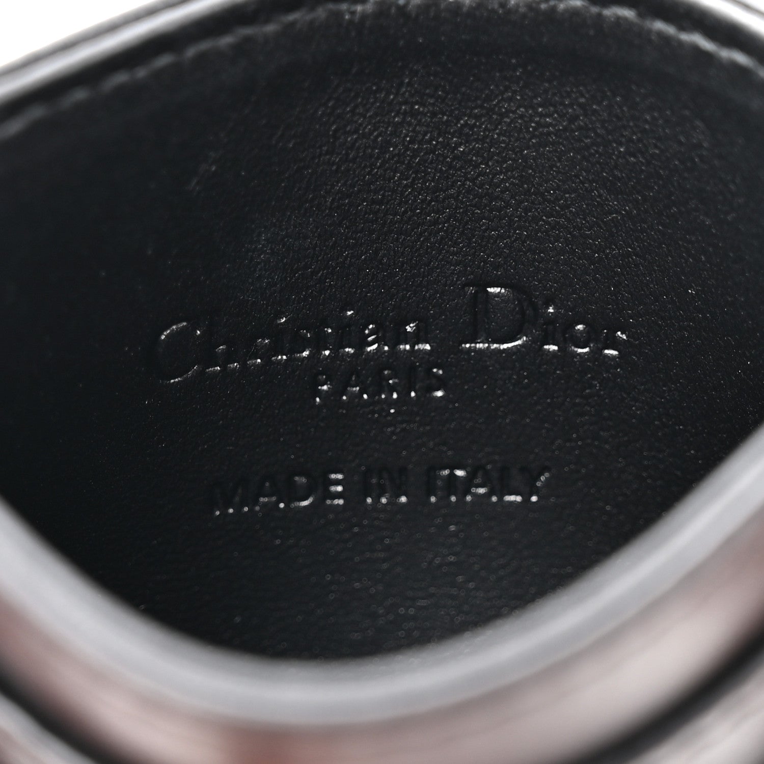 Lambskin Cannage Lady Dior  Holder Black