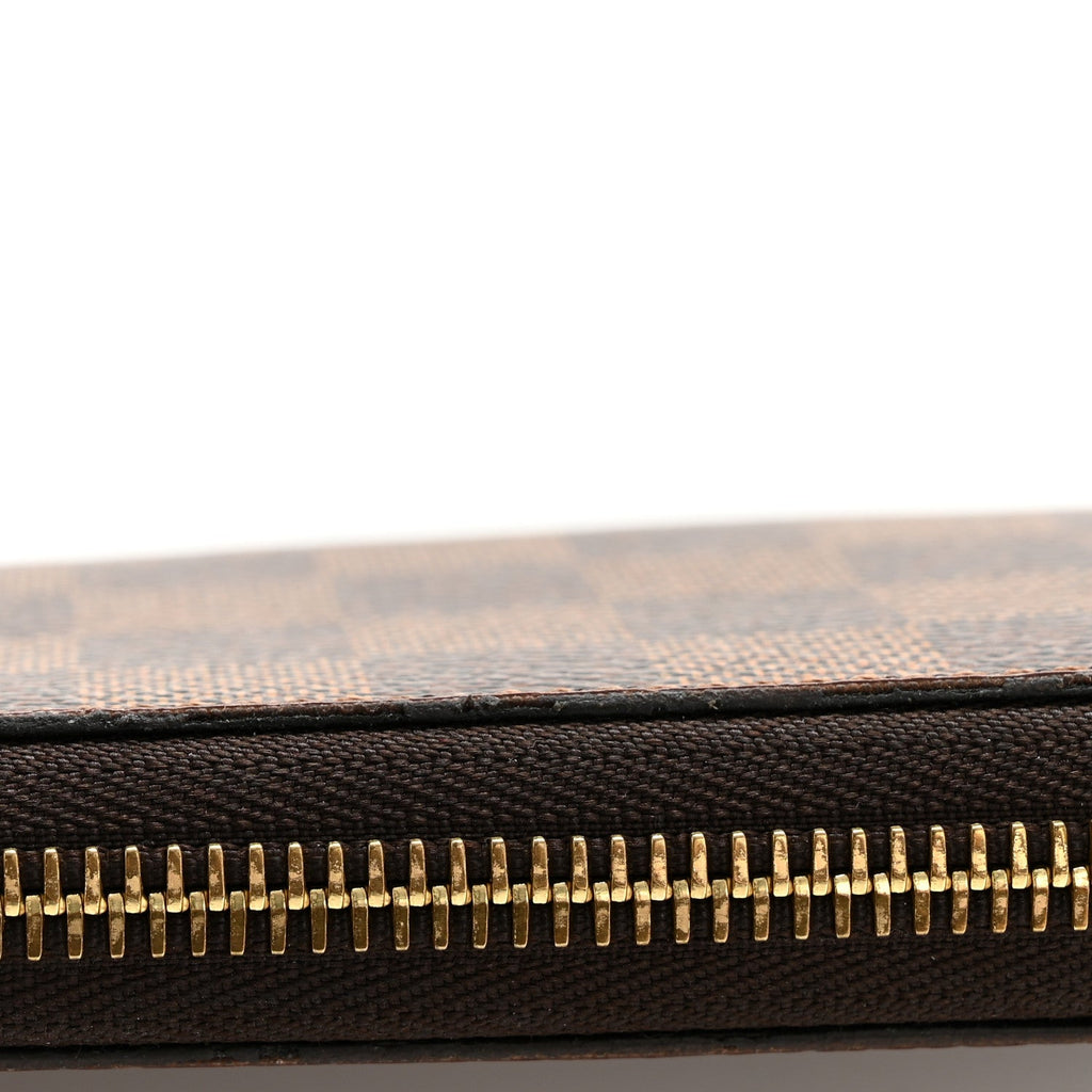 Damier Ebene Clemence Wallet Cherry