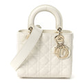 Lambskin Cannage Small My ABCDior Lady Dior White