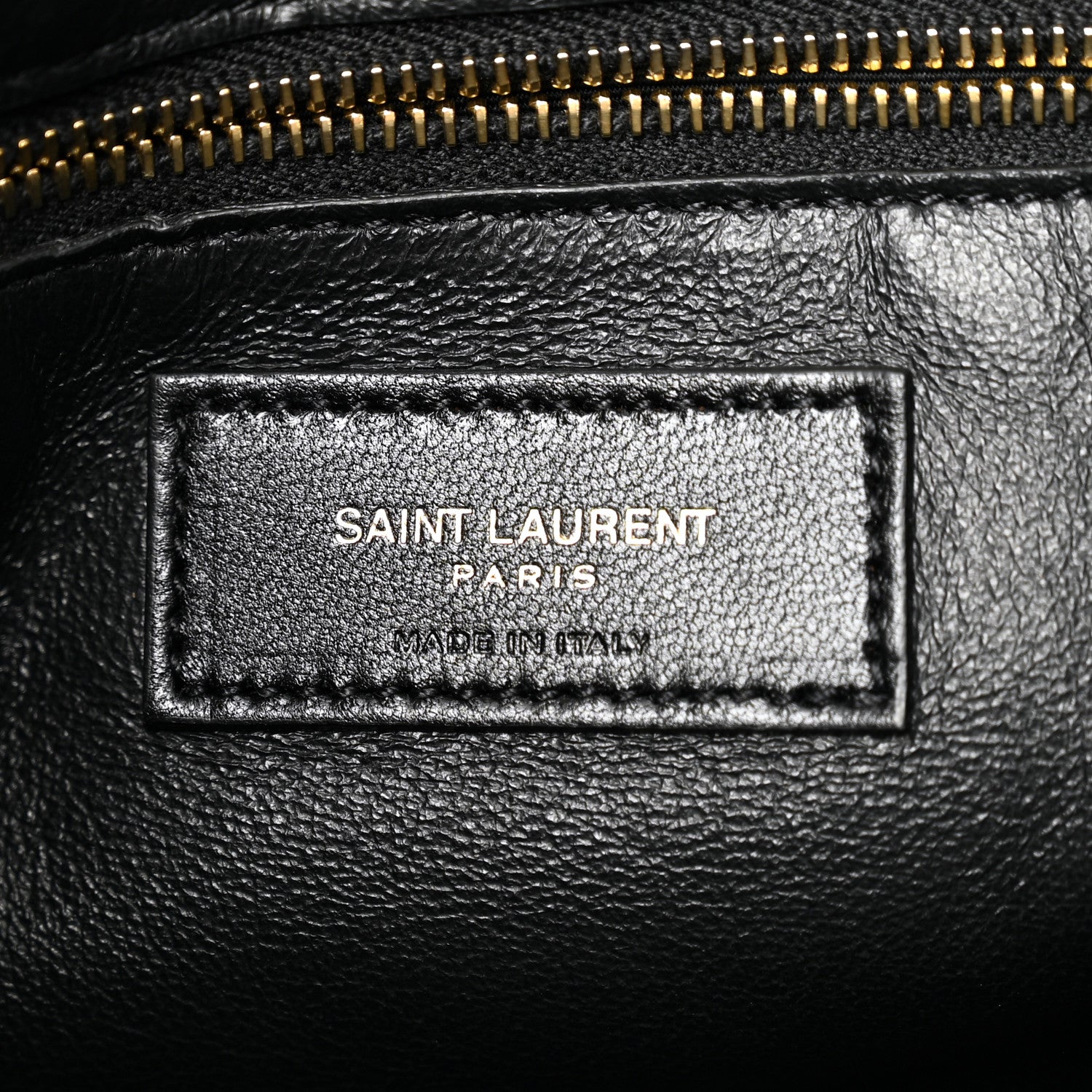 Lambskin Seau Fermoir Bucket Bag Black