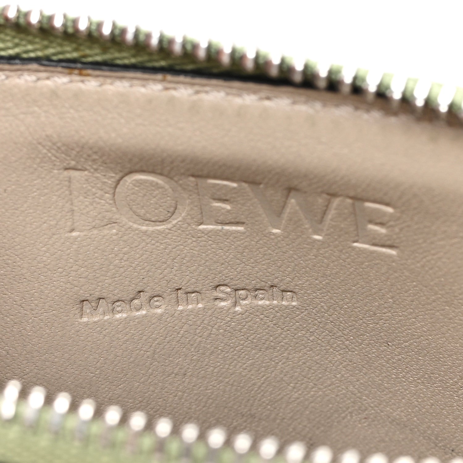 Soft Grained Calfskin Coin  Holder Rosemary Tan