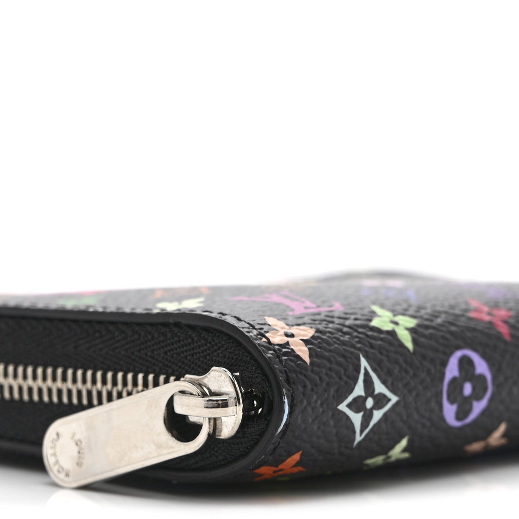 LV x TM Monogram Multicolor Zippy Coin Purse Black